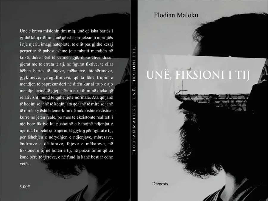 Kopertina e librit „Unë, fiksioni i tij“